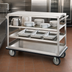Thumbnail image #4 for Queen Mary Utility Cart with 4 Shelves, Stainless Steel, 62 x 28 x 67 Inches, 1600 lb Capacity