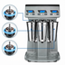 Thumbnail image #4 for Waring Commercial Heavy-Duty Triple Spindle Countertop Drink Mixer with 3 Independent 1 HP Motors