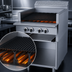 Thumbnail image #4 for Garland Cuisine Series Heavy Duty 24-Inch Gas Char-Broiler Range with Open Cabinet Base, Fixed Cast Iron Grates, and 72,000 BTU