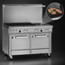Thumbnail image #4 for Southbend Ultimate 48-Inch Gas Restaurant Range with 4 Open Burners, 24-Inch Charbroiler, and 2 Space Saver Ovens