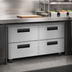 Thumbnail image #4 for Hoshizaki Steelheart 60-Inch Low Profile Two-Section Undercounter Refrigerator with 4 Drawers