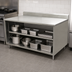 Thumbnail image #4 for BK Resources Open Front Chef Table Cabinet Base with 5-Inch Back Riser, 60 x 36 Inches