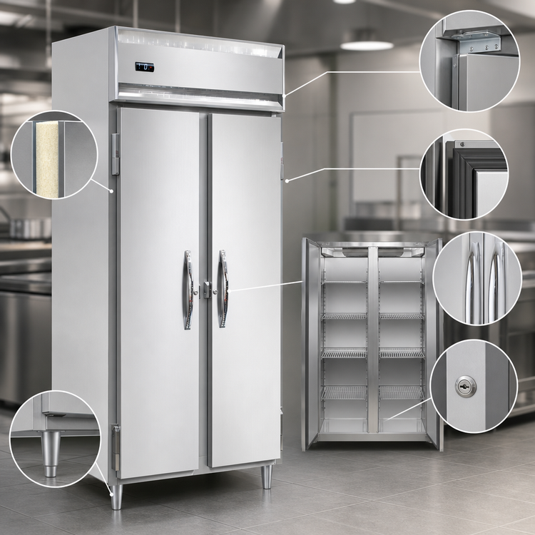 Product image #4 for Continental Refrigerator Designer Slim Line D2FSEN 2-Section Full-Height Reach-In Freezer