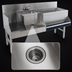 Thumbnail image #4 for Advance Tabco Prestige Uni-Serv 60-Inch Stainless Steel Underbar Speed Bar with Right Ice Bin, Sink and Blender Station