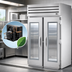 Thumbnail image #4 for True Spec Series 2-Section Roll-In Glass Swing Door Refrigerator, Self-Contained R290