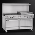 Thumbnail image #4 for Southbend Ultimate 60-Inch Gas Restaurant Range with 4 Open Burners, Griddle/Broiler, Standard Oven, and Cabinet Base