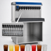 Thumbnail image #4 for Follett Vision VU300B8RP Single-Sided 8-Valve Ice/Beverage Dispenser with 300 lb Storage