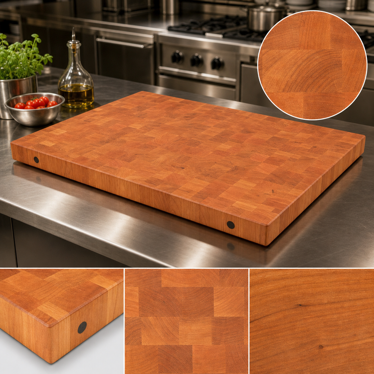 Product image #4 for Boos Block End Grain American Cherry Island Countertop, 60 x 25 x 2-1/4 Inches