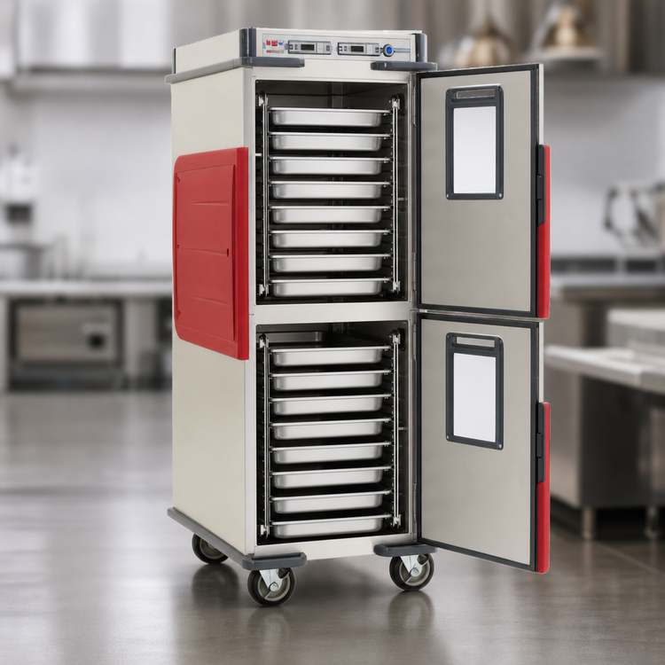 Product image #4 for Metro C5 Transport Armour Full-Height Dual-Cavity Mobile Heated Holding Cabinet, 32 Full-Size Pan Capacity