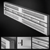 Thumbnail image #4 for Hatco Glo-Ray Max Watt 66-Inch Dual Infrared Strip Heater, 3.75 kW, Aluminum, Unlighted, 3-Inch Spacer