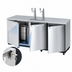 Thumbnail image #4 for Turbo Air Super Deluxe 90-1/4-Inch Wide Three-Door Beer Dispenser with 4 Half-Barrel Capacity