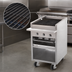 Thumbnail image #4 for Bakers Pride Dante Series F-24RS 24-Inch Gas Radiant Charbroiler, Floor Model with Open Cabinet Base