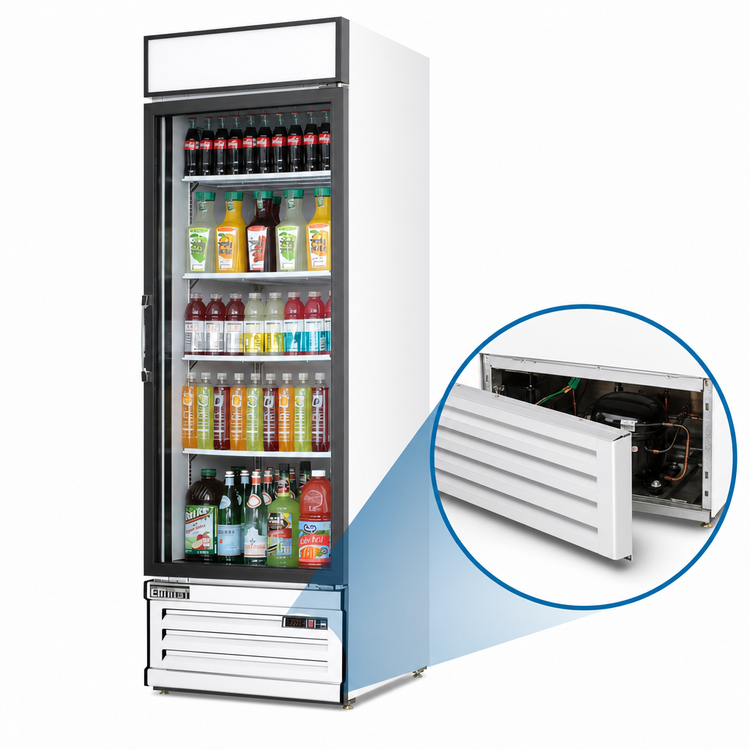 Product image #4 for Everest Refrigeration EMGR20 Reach-In Glass Door Merchandiser Refrigerator, 20.0 Cu. Ft., One Section