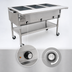 Thumbnail image #4 for Eagle Group 36-Inch Wide Portable Electric Hot Food Table with 2 Dry Wells, Open Base, and 8-Inch Cutting Board