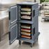 Thumbnail image #5 for Cambro Camtherm® Tall Profile Hot/Cold Food Holding Cart, Double Door, Granite Gray