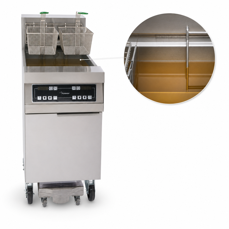 Product image #4 for Frymaster RE Series High Efficiency 80 lb Electric Floor Fryer with Built-In Filtration