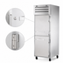 Thumbnail image #4 for True SPEC SERIES One-Section Reach-In Refrigerator/Freezer with Two Half Doors