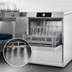 Thumbnail image #4 for Hobart Advansys ADA-Compliant Chemical Sanitizing Undercounter Dishwasher/Glasswasher with PuriRinse