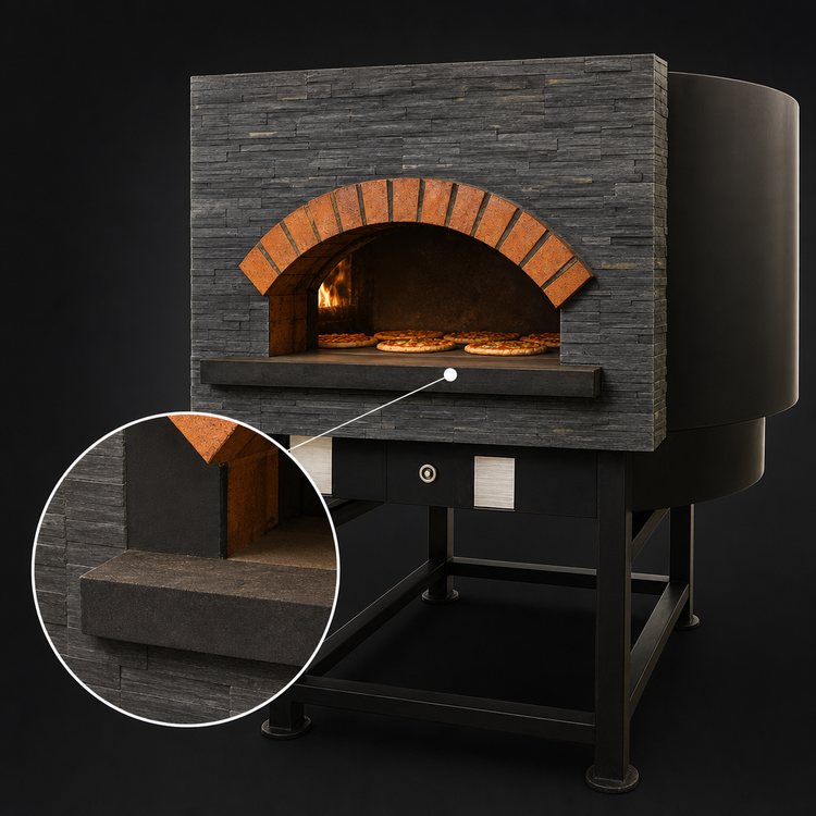 Product image #4 for Univex DOME47R Artisan Stone Hearth Round Gas Pizza Oven, 47-1/4 Inch Chamber, 7-Pizza Capacity