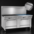 Thumbnail image #4 for Southbend Ultimate 72-Inch Natural Gas Restaurant Range with 6 Open Burners, 36-Inch Thermostatic Griddle, and 2 Convection Ovens