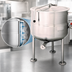 Thumbnail image #4 for Cleveland Range 40-Gallon Floor Model Direct Steam Kettle with 2/3 Steam Jacket and Tri-Leg Base