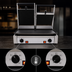 Thumbnail image #4 for Eurodib Double Electric Commercial Panini Press with Smooth Cast Iron Top & Bottom Plates, 19.7 x 10 Inches, 208-240V