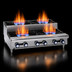 Thumbnail image #4 for Imperial 24-Inch Gas Countertop Hot Plate with 2 Open Burners and 2 Step-Up Burners