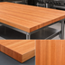 Thumbnail image #4 for Boos Block American Cherry Edge Grain Kitchen Countertop, 132 x 42 x 2-1/4 Inches, Oil Finish