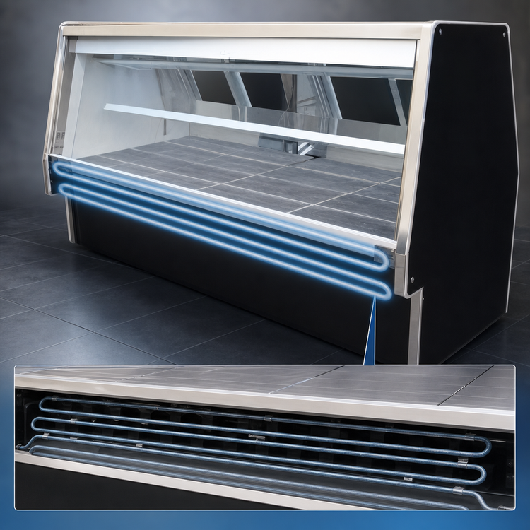 Product image #4 for Howard-McCray 34N Series 120-Inch Remote Double Duty Red Meat Service Case with LED Lighting