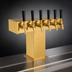 Thumbnail image #4 for Perlick EA2110-6BTF 6-Faucet Air-Cooled Tee Beer Dispensing Tower, Tarnish-Free Brass
