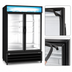 Thumbnail image #4 for Kelvinator Commercial 48 Cu. Ft. Two-Section Reach-In Glass Door Freezer Merchandiser, Bottom Mount