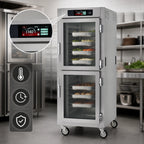 Thumbnail image #4 for Metro C5 C589-SDC-LPDS Full-Height Pass-Thru Controlled Temperature Holding Cabinet, Dutch Doors, 17-Pan, Touch-Screen, Stainless Steel