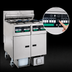 Thumbnail image #4 for Pitco Solstice 4-Fryer Reduced Oil Volume Electric Fryer System with Built-In Filter Drawer