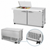 Thumbnail image #4 for Turbo Air PRO Series 60-Inch Two-Section Mega-Top Sandwich/Salad Prep Table Work Station with Flat Clear Lid