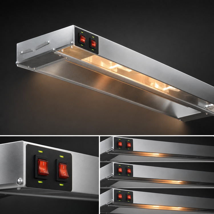 Product image #4 for Eagle RedHots 60-Inch Lighted Single Strip Heat Lamp, Standard Watt, 240V
