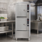Thumbnail image #4 for Cleveland Range Gemini 24CGA10.2 Pressureless Gas Convection Steamer, 2 Compartments, 5-Pan Capacity per Compartment, 24-Inch