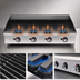 Thumbnail image #4 for Star-Max 48-Inch Countertop Gas Lava Rock Charbroiler with Cast Iron Burners