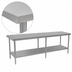 Thumbnail image #4 for Mixrite 84-Inch x 30-Inch Stainless Steel Work Table with Adjustable Undershelf
