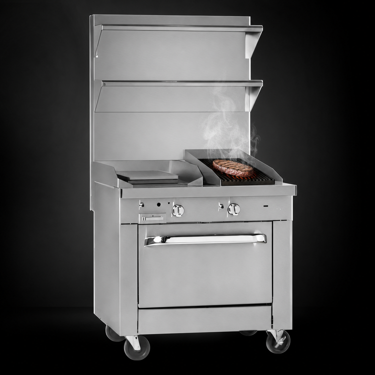 Product image #4 for Southbend Platinum 36-Inch Heavy Duty Gas Range with 24-Inch Griddle, 12-Inch Charbroiler, and Standard Oven