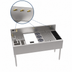 Thumbnail image #3 for MoveWell 48-Inch Stainless Steel Underbar Adaptive Station Bin with Legs and Essential Inserts Bundle