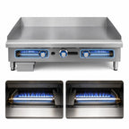 Thumbnail image #4 for Imperial ITG-24 Countertop Gas Griddle, Thermostatic, 24 x 24-Inch Smooth Steel Plate, 60,000 BTU