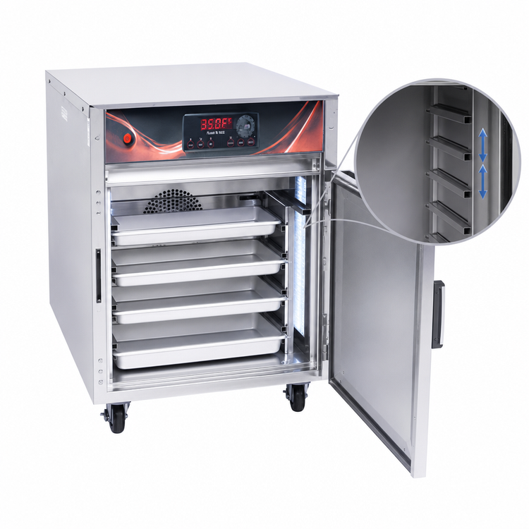 Product image #4 for Cres Cor Roast-N-Hold Mobile Undercounter Convection Cook and Hold Oven, 5-Pan Capacity, 208V