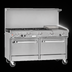 Thumbnail image #4 for Southbend Ultimate 60-Inch Gas Restaurant Range with 6 Open Burners, Right 24-Inch Griddle/Broiler, and 2 Standard Ovens