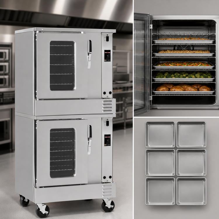 Product image #4 for Southbend Platinum Standard Depth Double-Stack Half-Size Gas Convection Oven