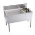 Thumbnail image #4 for Krowne Royal Series 42 Inch Wide Underbar Multi-Station Ice Bin with Bottle Well