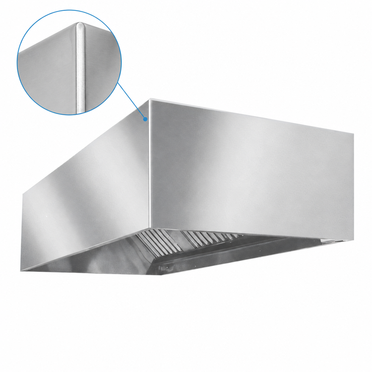 Product image #4 for Eagle Group SpecAir HEB96-114 114-Inch Wall Type Exhaust-Only Commercial Kitchen Hood