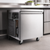 Thumbnail image #4 for Aurora 27-Inch Undercounter Reach-In Refrigerator, 1-Section, 6.3 Cu. Ft., Solid Door, Rear-Mounted Self-Contained, Stainless Steel