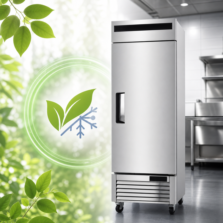 Product image #5 for Atosa 27-Inch One-Section Reach-In Freezer with Bottom-Mount Self-Contained Refrigeration, Right-Hinged Solid Door, 19.1 Cu. Ft.