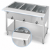 Thumbnail image #4 for Aerohot E303 Electric 3-Well Hot Food Station with Stainless Steel Open Shelf Base and Carving Board