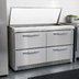 Thumbnail image #4 for Continental Refrigerator D48N18M-FB-D Designer Line Mighty Top Sandwich Unit with 4 Drawers